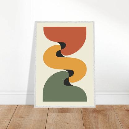 Desert Landscape Abstract Earthy Tones Wall Art - Vibrantwalls