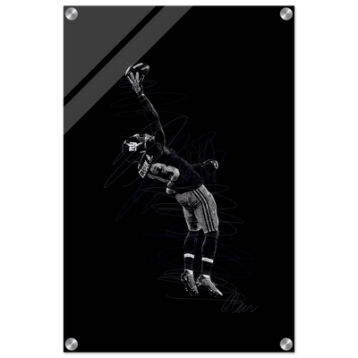 Dynamic Football Player Acrylic Print – Modern Sport Art, Vibrant & Durable Wall Decor in Multiple Sizes - Vibrantwalls