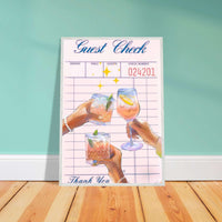 Retro Cocktail Recipe Classic Wall Art - Vibrantwalls