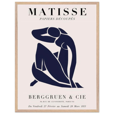Papiers Découpés Blue Nude II Artwork - Elegant Piece for Your Space - Vibrantwalls