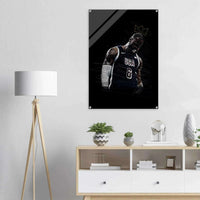 LeBron James 'King' Sketch Acrylic Print – Dynamic, Modern Sports Wall Art in Multiple Sizes - Vibrantwalls