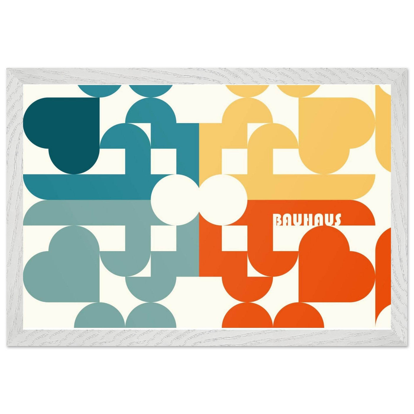 Bauhaus-Style Abstract Geometric Art - Vibrantwalls