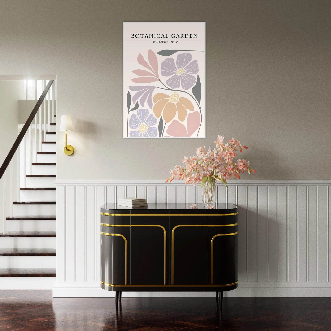 Botanical Garden Framed Posters – Soft Hues & Abstract Floral Prints | Ready-to-Hang Wall Art - Vibrantwalls