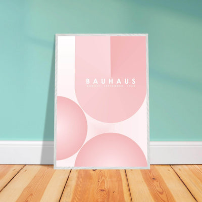 Bauhaus Soft Pink Geometric Design for Contemporary Spaces - Vibrantwalls