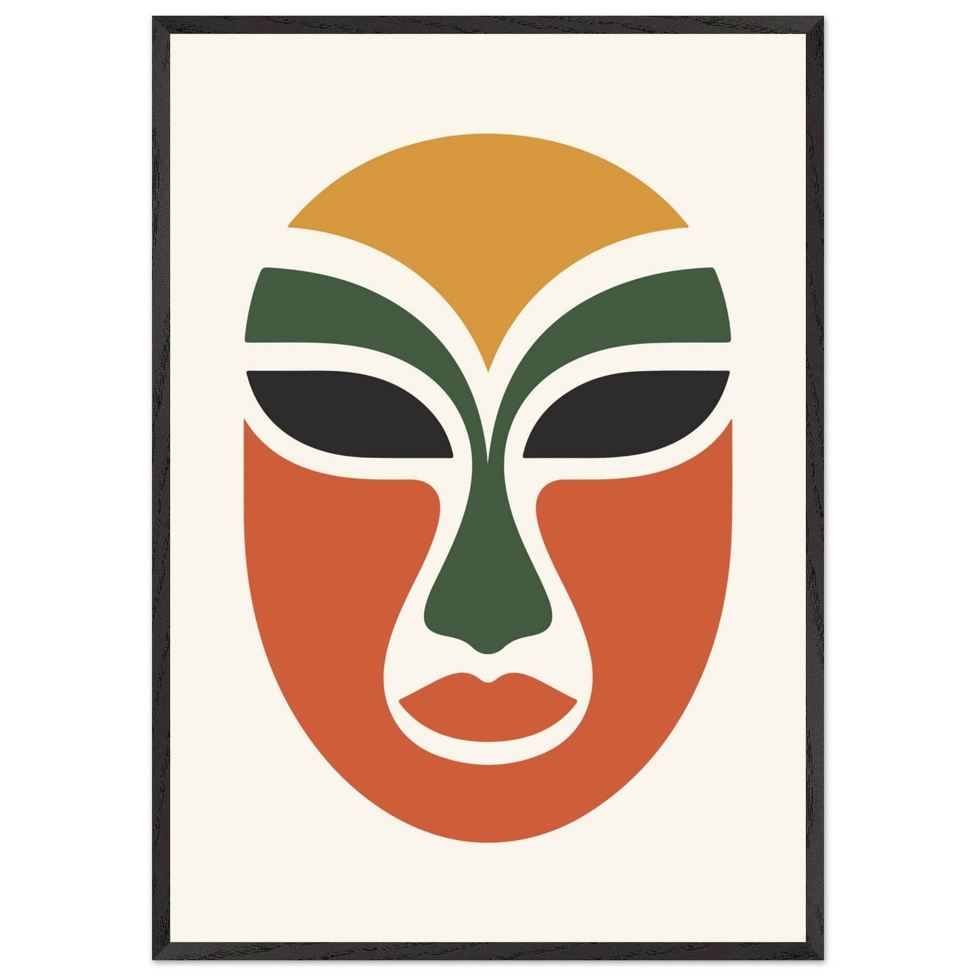 Abstract Tribal Mask - Vibrantwalls