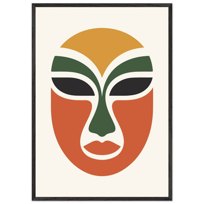 Abstract Tribal Mask - Vibrantwalls