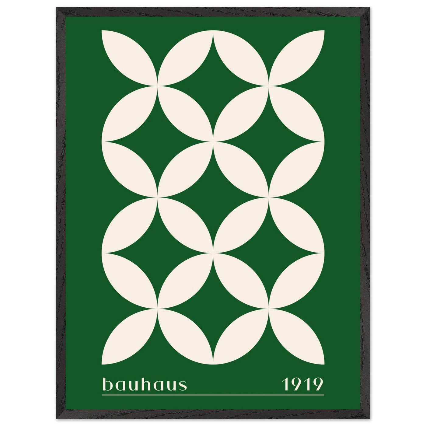 Bauhaus 1919 Green & Beige - Vibrantwalls