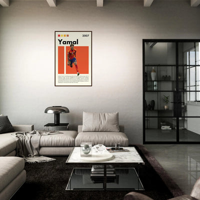 Lamine Yamal Spain Soccer Framed Football Poster Vibrantwalls