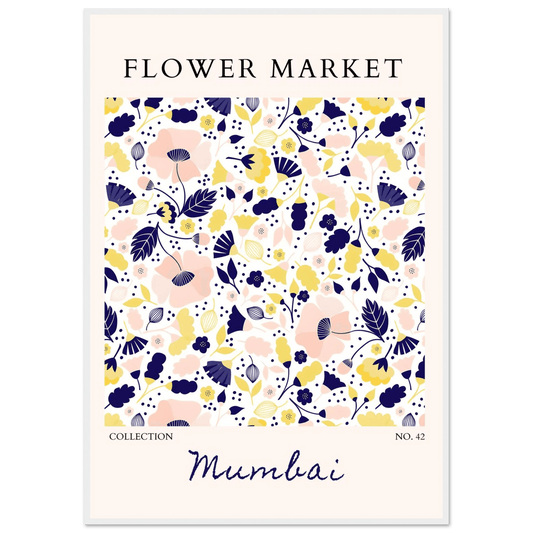 Mumbai Flower Market Vibrant Floral Custom Sizes - Wall Art - Vibrantwalls
