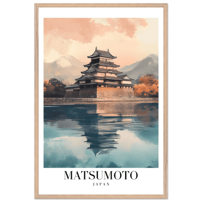 Matsumoto Japan Framed Poster – Serene Travel Wall Art with Wooden Frame - Vibrantwalls