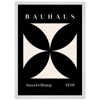 Bauhaus Ausstellung 1919 Black & Cream Minimalist - Vibrantwalls