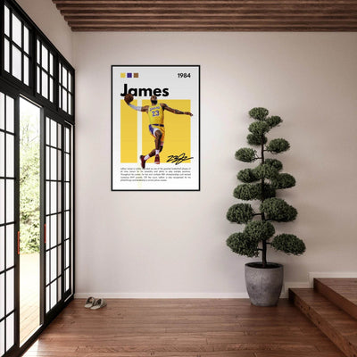 LeBron James King James Lakers Art Print - Vibrantwalls