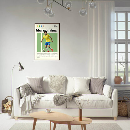 Marquinhos Brazil Football Legends Poster Wall Art - Vibrantwalls