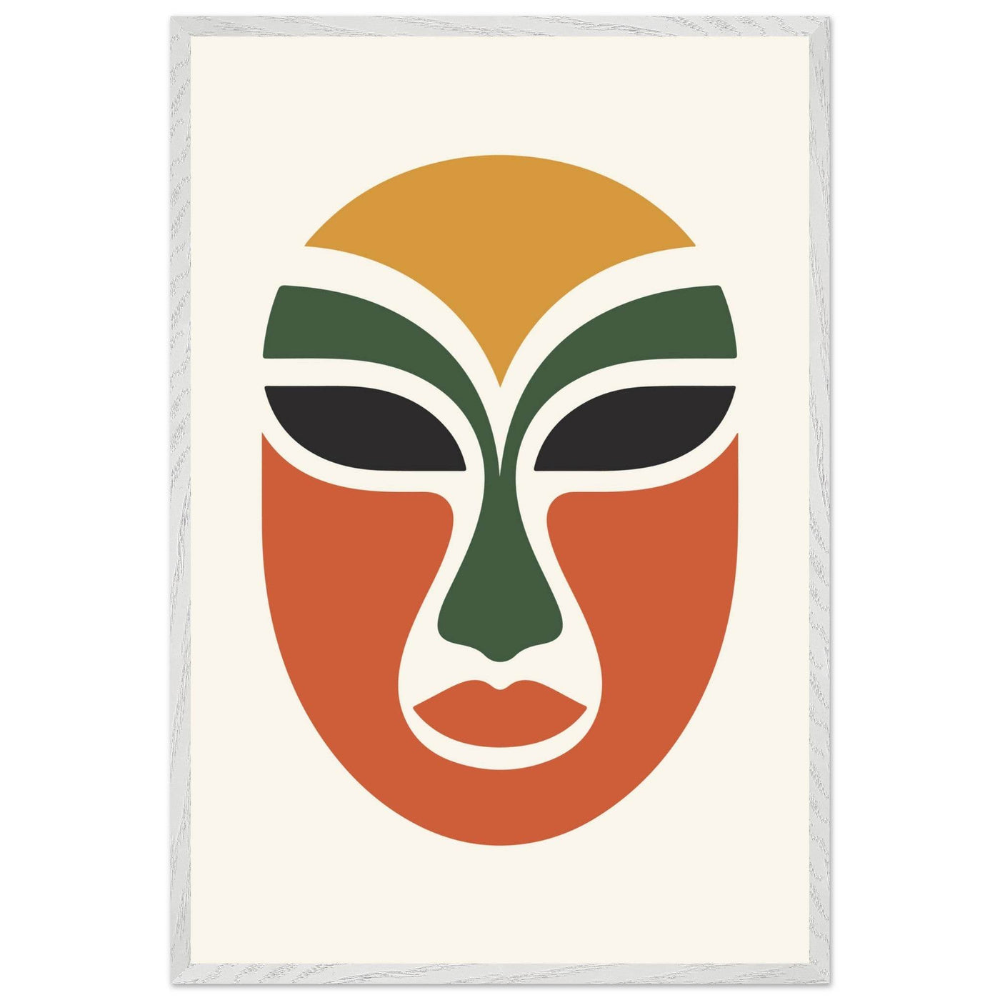 Abstract Tribal Mask - Vibrantwalls
