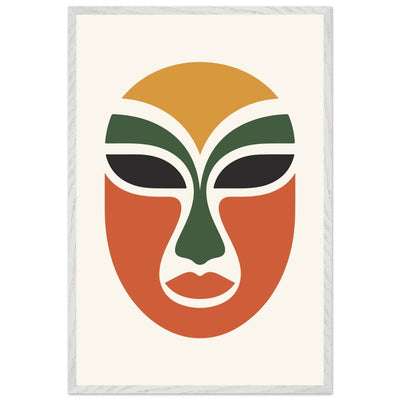 Abstract Tribal Mask - Vibrantwalls