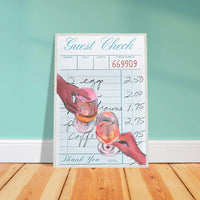 Retro Bar Tab Drink Vintage Charm Wall Art - Vibrantwalls