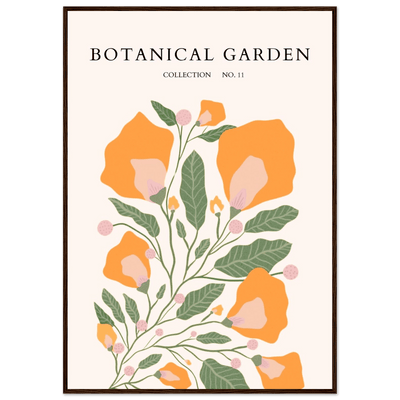 Botanical Garden Collection Framed Poster – Warm Floral Art Print | Ready-to-Hang in Various Sizes & Frame Styles - Vibrantwalls