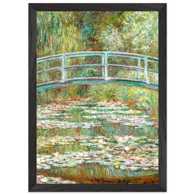 Bridge Over a Pond Art Print - Water Lilies Decorative Artwork for Your Space - Vibrantwalls