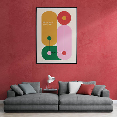 Bauhaus Colorful Geometric Art for Modern Home Decor - Vibrantwalls