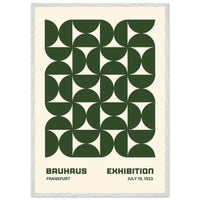 Bauhaus Forest Green Cream Wall Art - Vibrantwalls