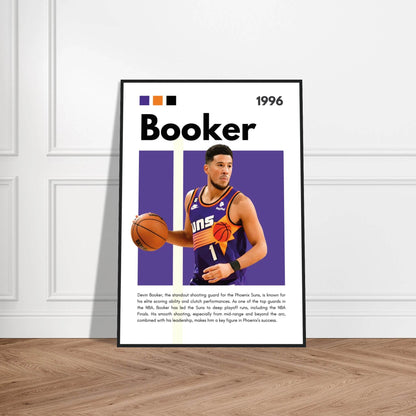 Devin Booker Phoenix Suns NBA Basketball Legends Poster Wall Art - Vibrantwalls