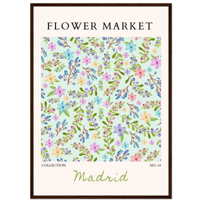 Flower Market Collection Framed Poster – Whimsical Floral & Berry Art Prints | Ready-to-Hang in Various Sizes - Vibrantwalls