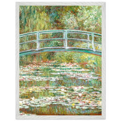 Bridge Over a Pond Art Print - Water Lilies Decorative Artwork for Your Space - Vibrantwalls
