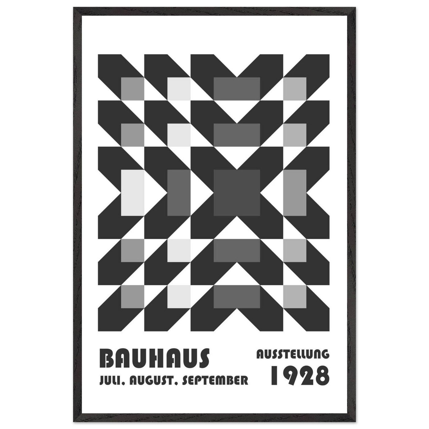 Bauhaus-Style Geometric Grid - Vibrantwalls