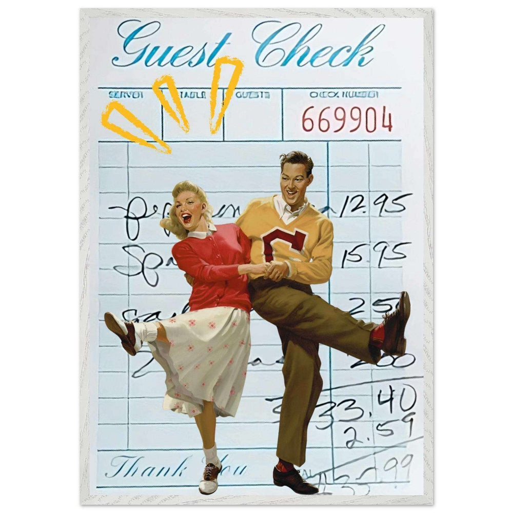 Retro Diner Dance Jive Art Print Wall Art - Vibrantwalls