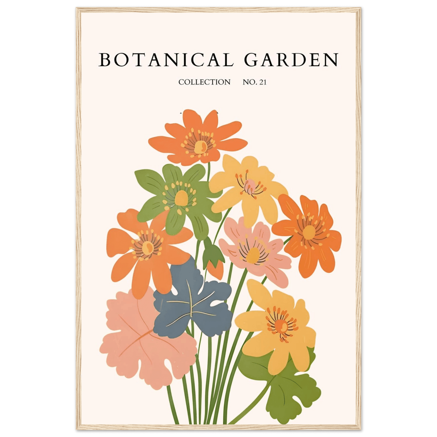 Botanical Garden Collection No. 21 Framed Poster – Vibrant Floral Art Print | Ready-to-Hang in Your Choice of Frame - Vibrantwalls