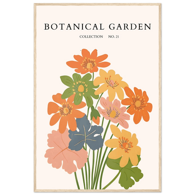 Botanical Garden Collection No. 21 Framed Poster – Vibrant Floral Art Print | Ready-to-Hang in Your Choice of Frame - Vibrantwalls