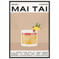 Mai Tai Cocktail Tropical Poster Wall Art - Vibrantwalls