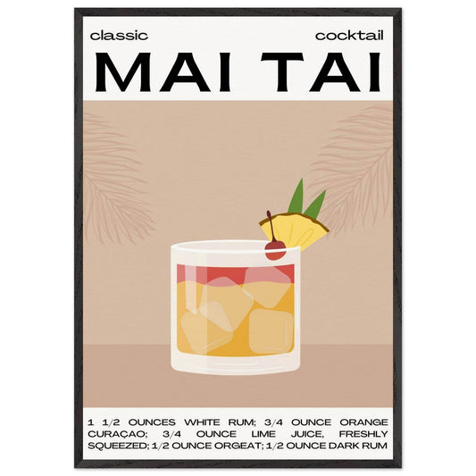 Mai Tai Cocktail - Vibrantwalls