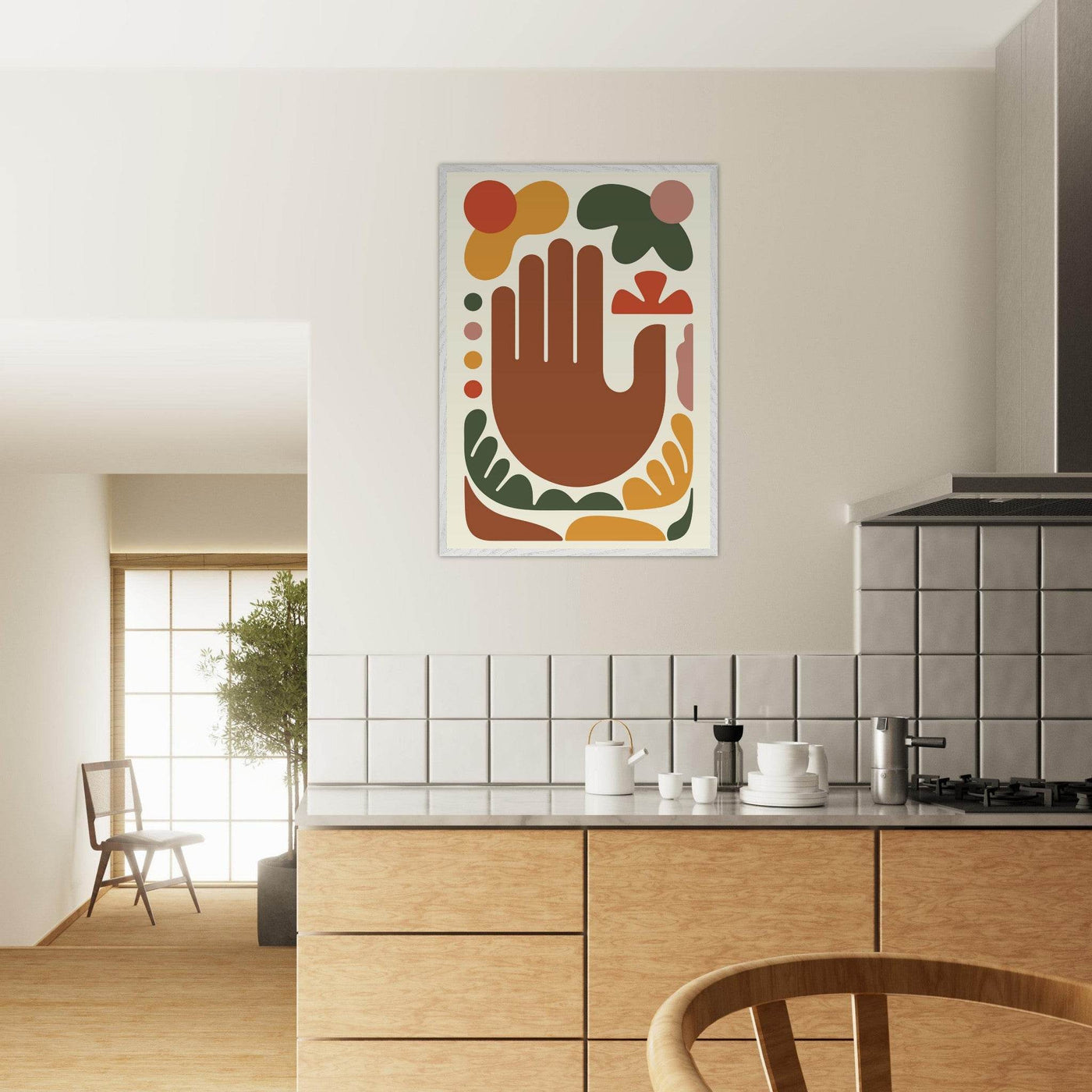 Abstract Desert Hues Hand - Vibrantwalls