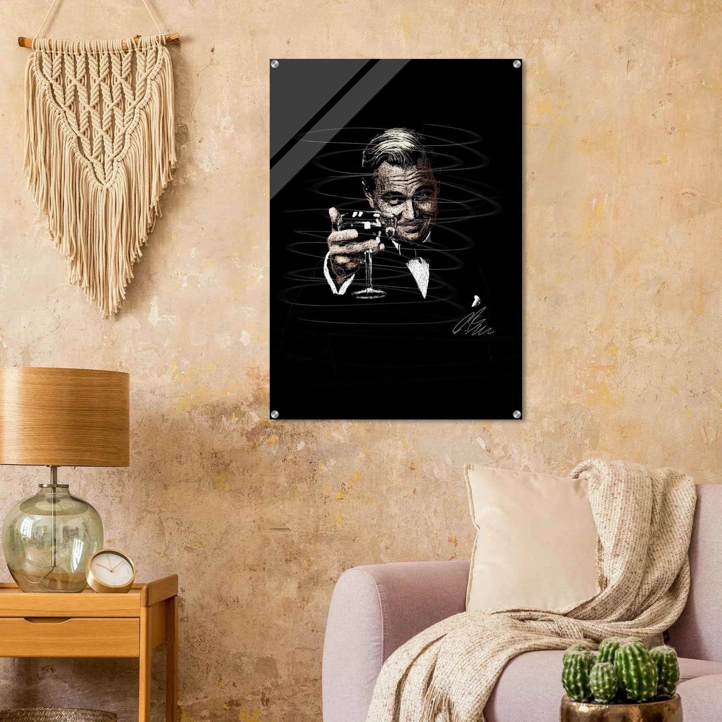 Gatsby Toast Acrylic Print – Iconic Sketch Art, Vibrant & Durable Wall Decor in Various Sizes - Vibrantwalls