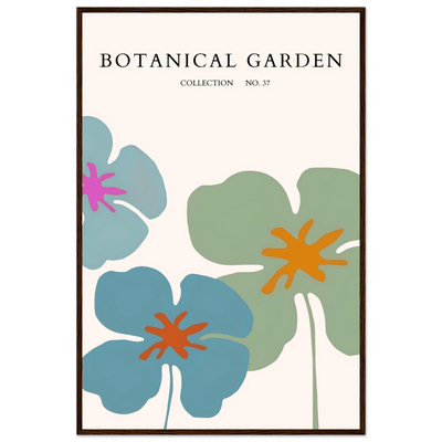 Abstract Botanical Garden Framed Posters – Vibrant Floral Art Prints in Your Choice of Frame & Size | Ready-to-Hang - Vibrantwalls