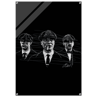 Peaky Blinders Inspired Acrylic Print – Iconic Black & White Art, Durable & Modern Wall Decor - Vibrantwalls