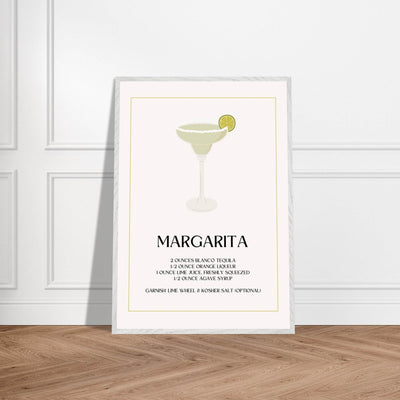 Margarita Cocktail Recipe Tequila Lime Salt Rim - Vibrantwalls
