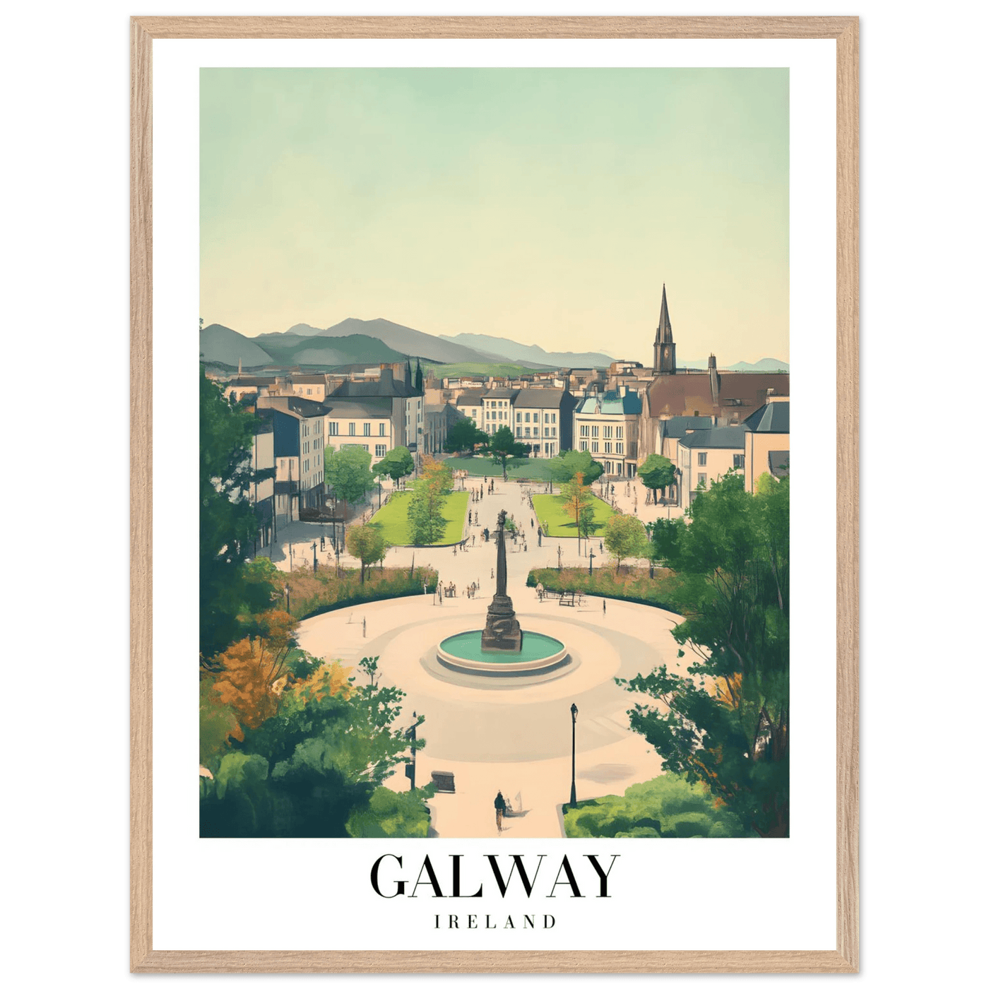 Galway Ireland Framed Poster – Vintage Travel Wall Art with Rustic Charm & Your Choice of Frame - Vibrantwalls