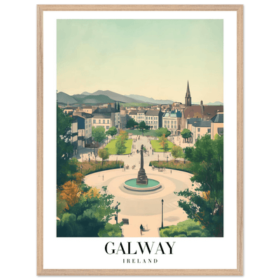 Galway Ireland Framed Poster – Vintage Travel Wall Art with Rustic Charm & Your Choice of Frame - Vibrantwalls