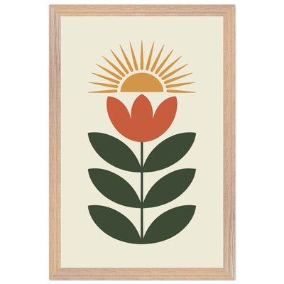 Abstract Floral Sun - Vibrantwalls