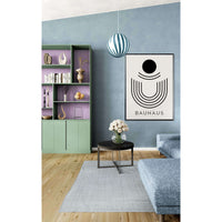 Bauhaus Black Beige Geometric Wall Art - Vibrantwalls