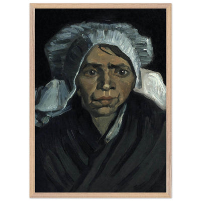 Peasant Woman Sculpture - Exquisite Head of a Peasant Woman Art Piece - Vibrantwalls