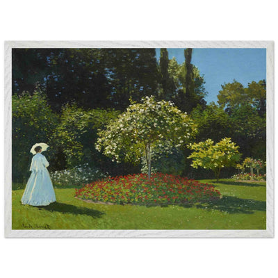 Woman in the Garden Art: Elegant Decor for Nature Lovers - Vibrantwalls