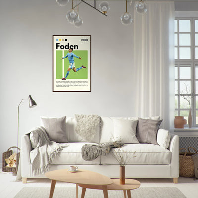 Phil Foden Manchester City Football Legend Poster Vibrantwalls