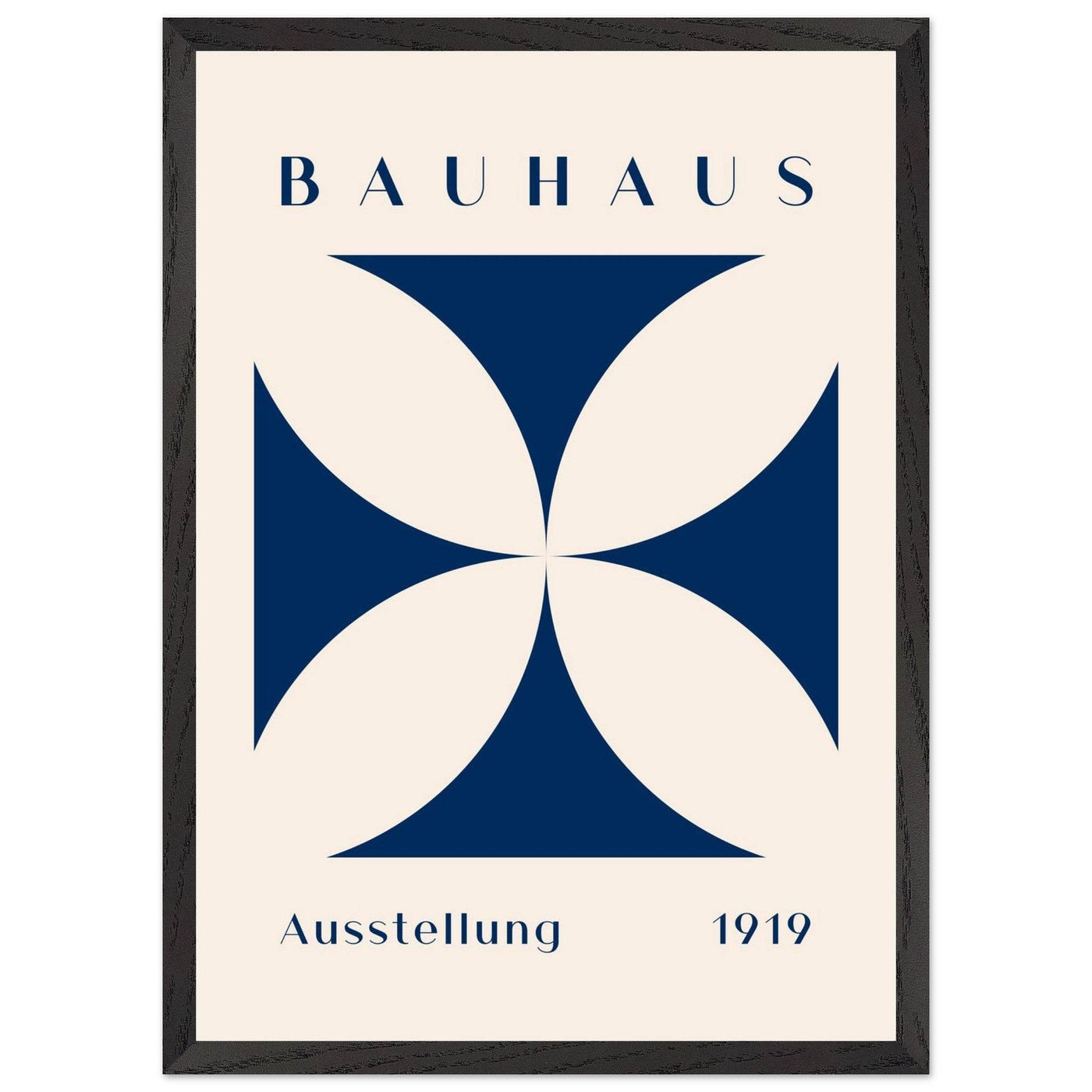 Bauhaus Exhibition 1919 - Navy Cream - Vibrantwalls