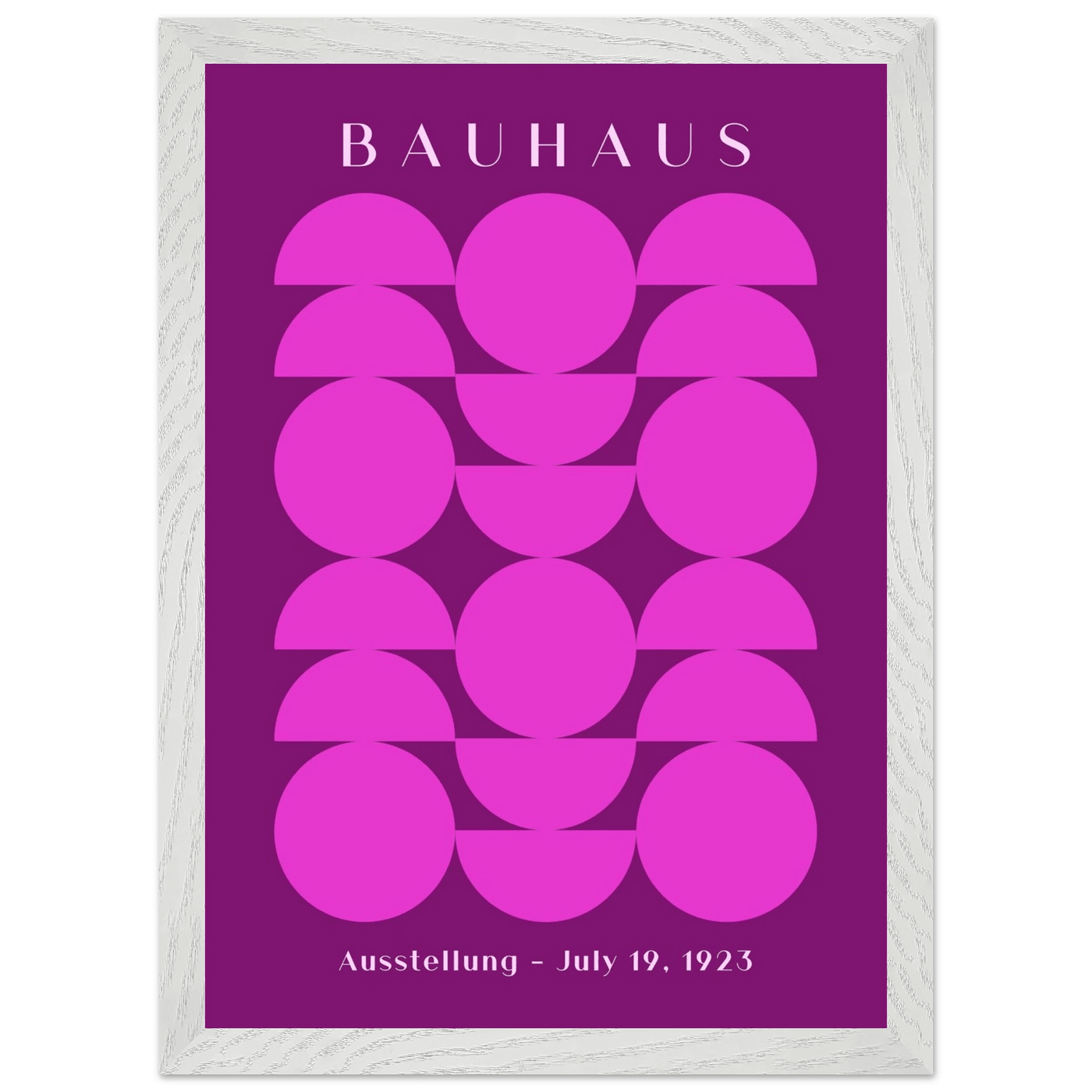 Bauhaus Pink & Purple Abstract - Vibrantwalls