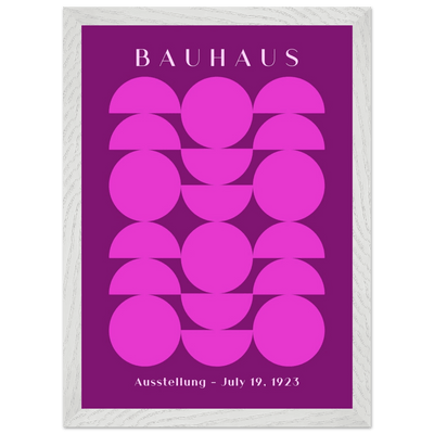 Bauhaus Pink & Purple Abstract - Vibrantwalls