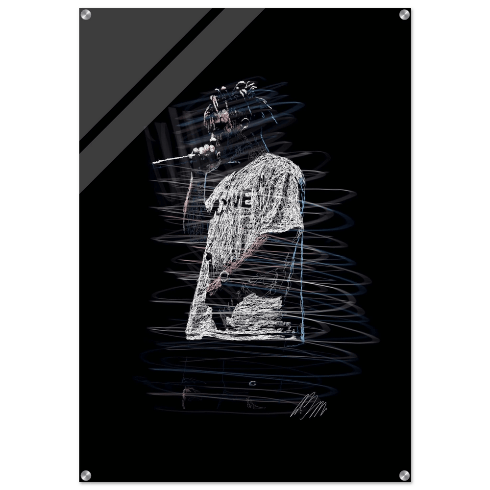 Phantom Echoes Acrylic Print - Modern, Luminous Wall Art Available in Multiple Sizes - Vibrantwalls