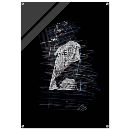 Phantom Echoes Acrylic Print - Modern, Luminous Wall Art Available in Multiple Sizes - Vibrantwalls